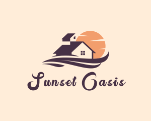 Sunset Home Resort logo design