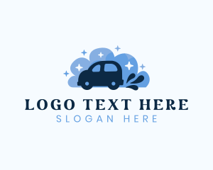Auto - Car Wash Bubbles logo design