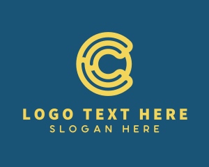 Media Company - Digital Maze Letter C logo design