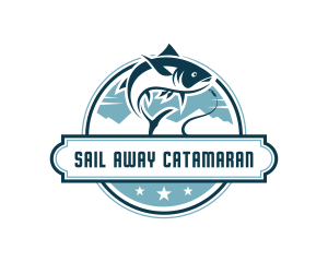 Fisherman Aquatic Sailing logo design