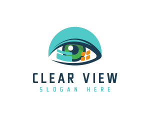 Vision - Vision Technology Software logo design