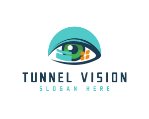 Vision Technology Software logo design