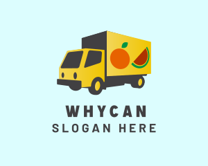 Delivery - Fresh Fruit Truck logo design