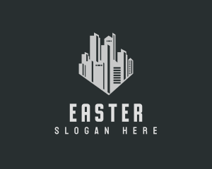 Real Estate Skyscraper Building Logo