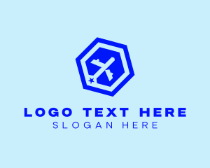 Freight - Plane Courier Aircraft logo design