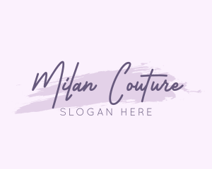 Purple Feminine Brand logo design