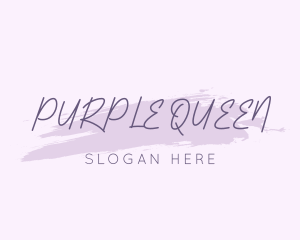 Purple Feminine Brand logo design