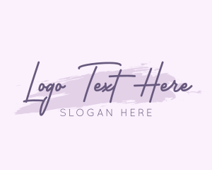 Purple Feminine Brand Logo