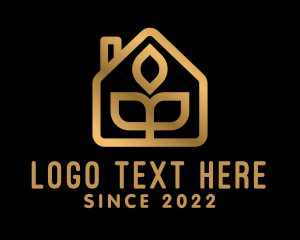 Luxe - Garden House Cabin logo design