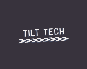 Tilt - Express Arrow Stencil logo design