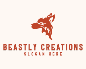 Wild Wolf Beast  logo design