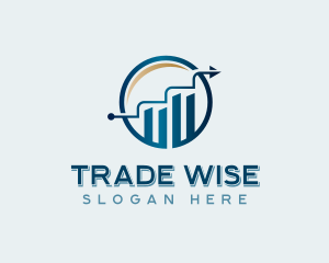 Trader - Finance Graph Accounting logo design