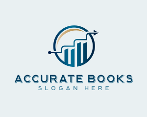 Bookkeeper - Finance Graph Accounting logo design