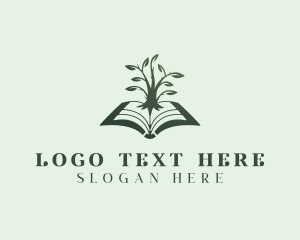 Library - Book Tree Tutoring logo design