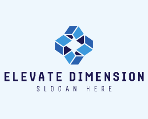 Digital Network Cube  logo design