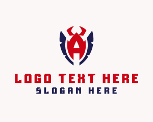 Letter - Winged Letter A Gaming logo design