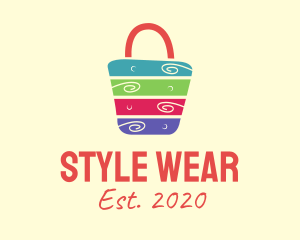 Wear - Colorful Tote Bag logo design