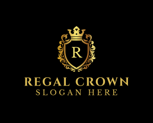 Royalty Crown Crest logo design