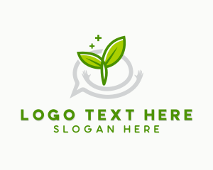 Leaf - Nature Therapy Mental Health logo design