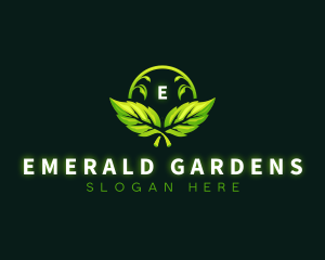 Garden Leaf Lawn logo design