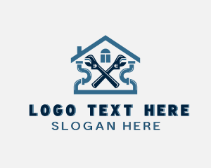 Industrial - House Plumbing Contractor logo design