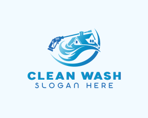 House Wash Cleaning logo design