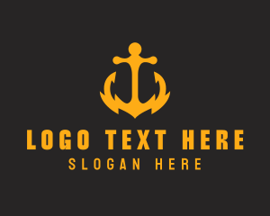 Seafarer - Maritime Sailor Anchor logo design