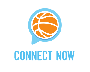 Meetup - Basketball Sport Chat logo design