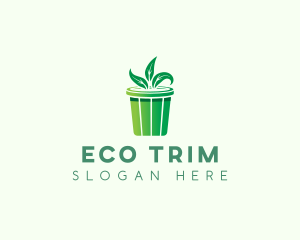 Eco Garbage Can logo design