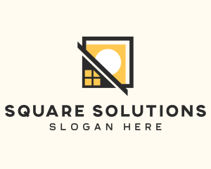 Square Window Roof logo design