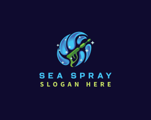 Pressure Wash Cleaning logo design