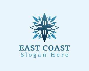 East - Modern Abstract Compass logo design