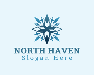 North - Modern Abstract Compass logo design