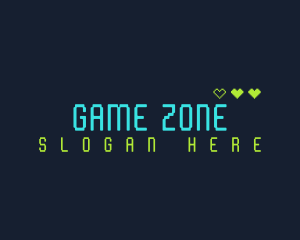 Night Party - Neon Videogame Wordmark logo design