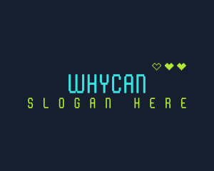 Night Club - Neon Videogame Wordmark logo design