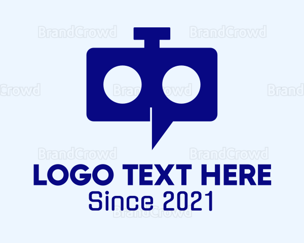 Mechanical Chat Robot Logo