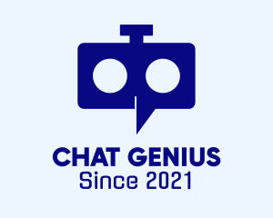 Mechanical Chat Robot logo design