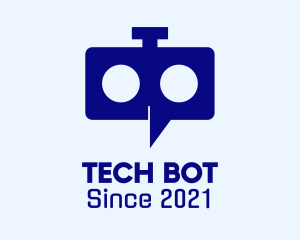 Mechanical Chat Robot logo design