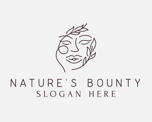 Nature Woman Face logo design