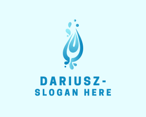 Dew - Blue Water Droplet logo design