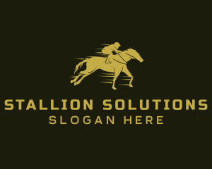 Stallion - Horse Race Stallion logo design