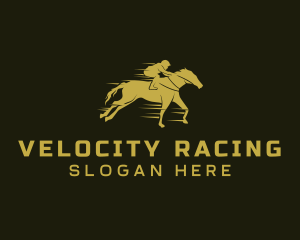 Horse Race Stallion logo design