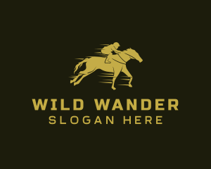 Horse Race Stallion logo design