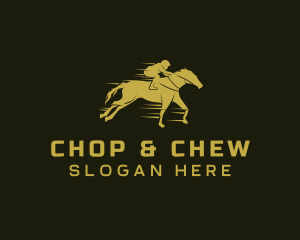 Horse Race Stallion logo design