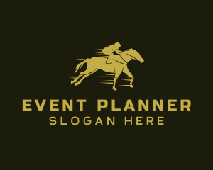 Equine Massage - Horse Race Stallion logo design