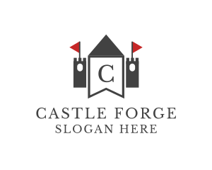 Castle Kingdom Turret logo design