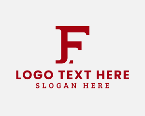 Letter Ed - Generic Company Business Letter F logo design