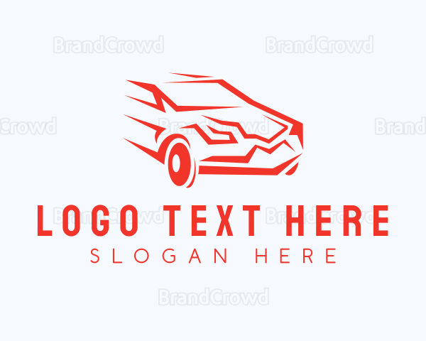 Fast Racing Car Logo