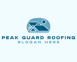 Residential House Roof logo design