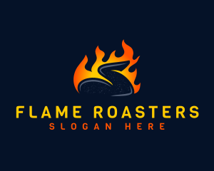 Roasting - Flame Chicken Wing logo design
